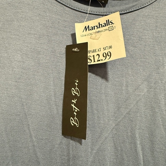 Light Blue Ruffle Dress Large - Picture 5 of 6